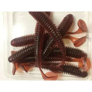 24x Soft Plastic Paddle Tail Grub 75mm On 3 Colour Scented Fishing Tackle
