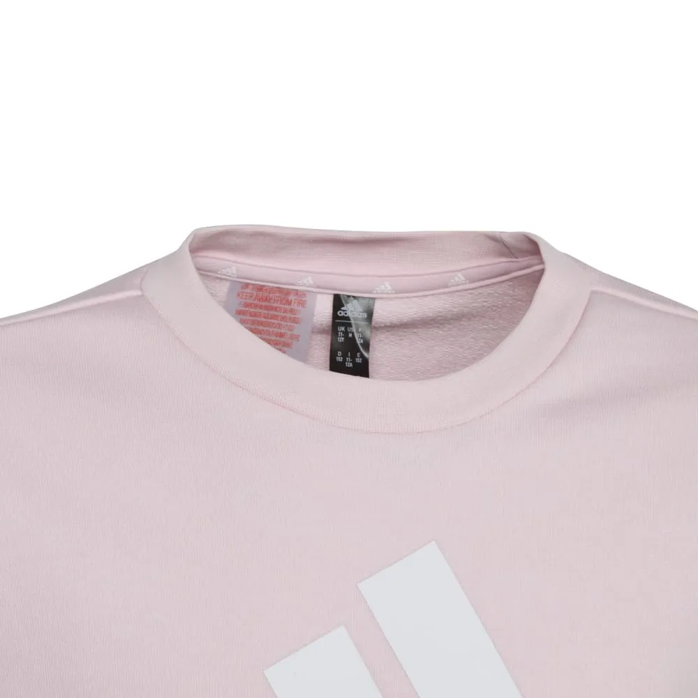 Adidas Girls Essentials Big Logo Cotton Sweatshirt