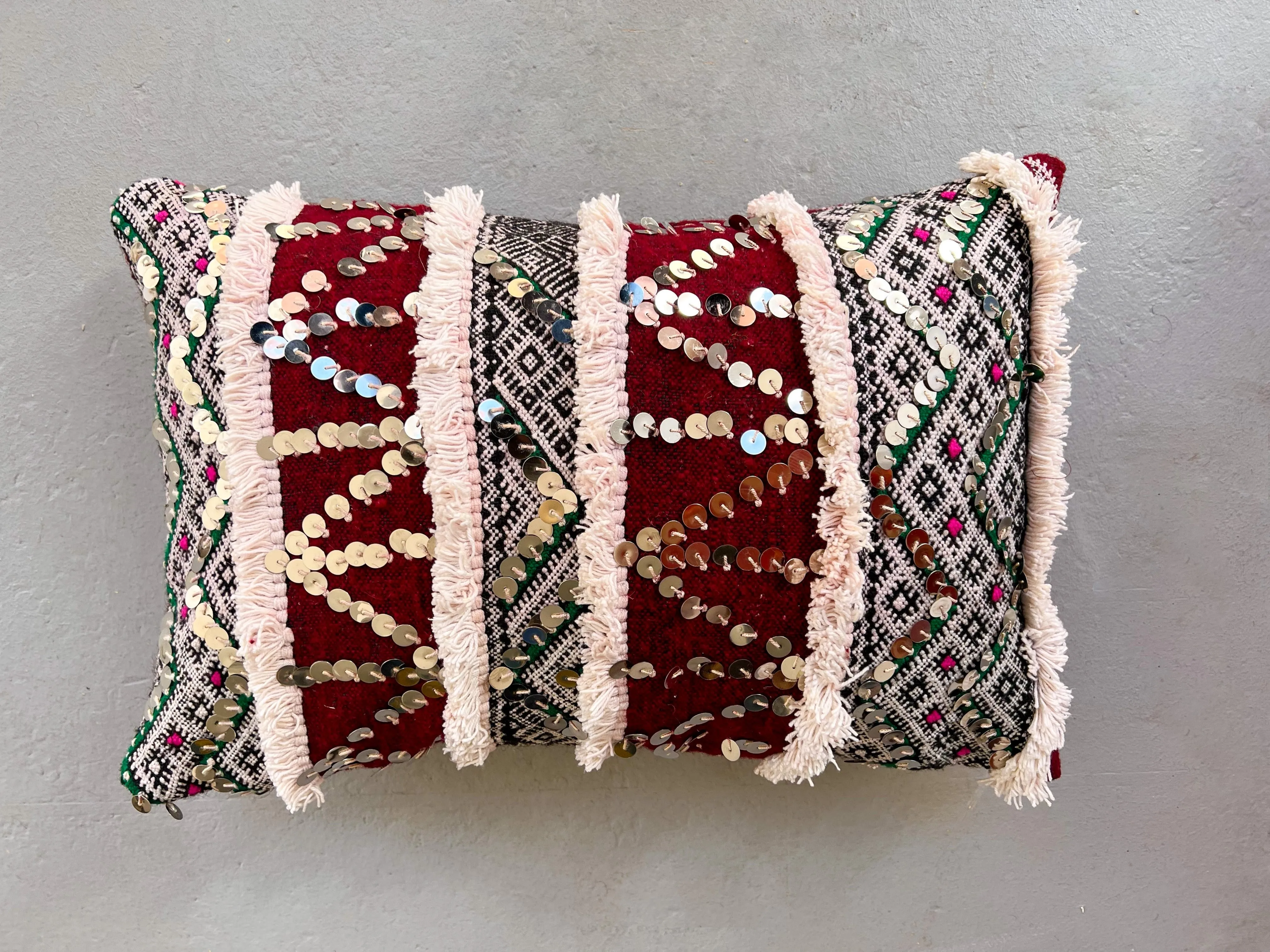 Ain Leuh Small Lumbar Pillow - Handira