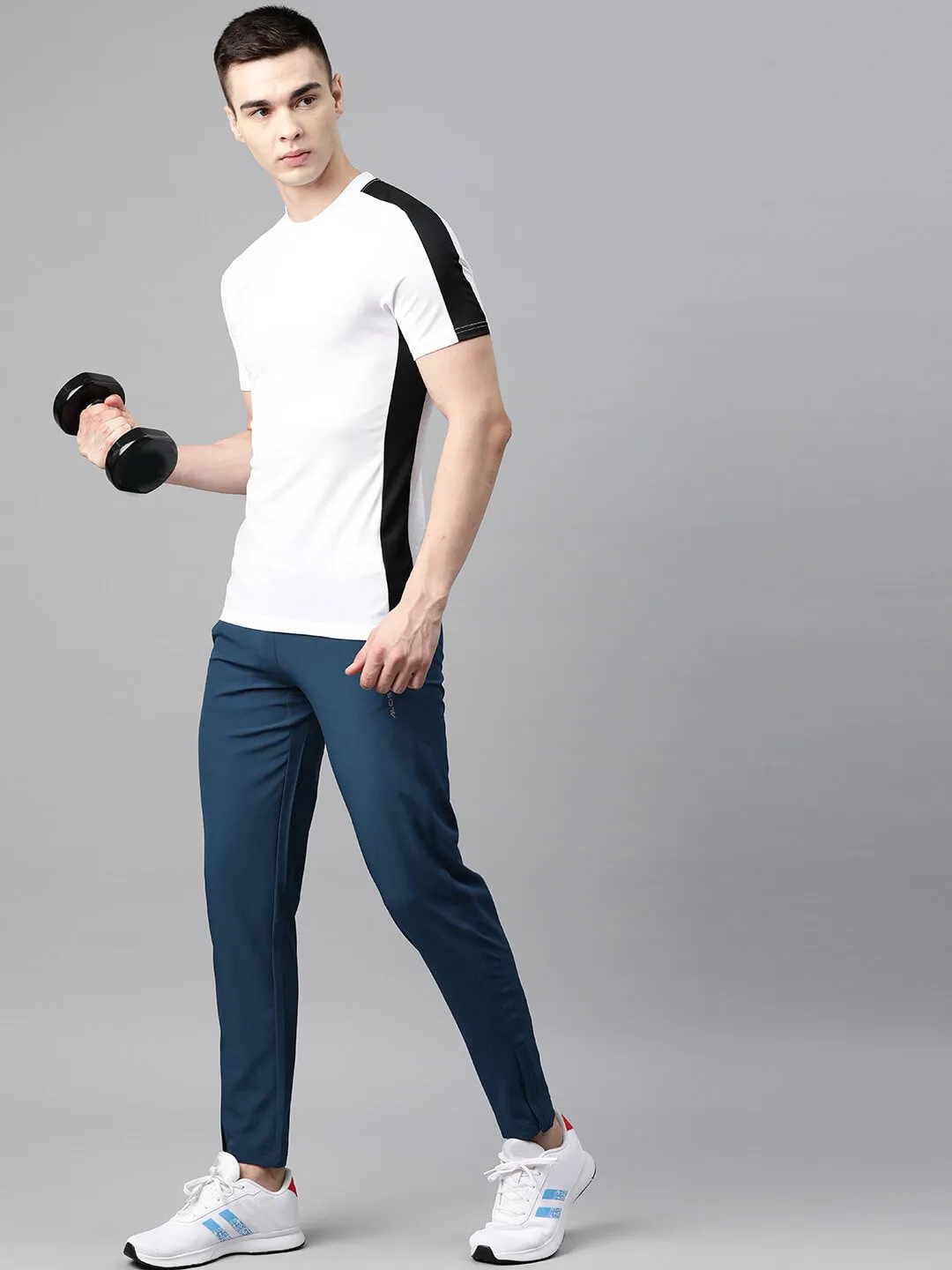 Alcis Men Dry Tech Slim Fit Sports Track Pants with Reflective Detail