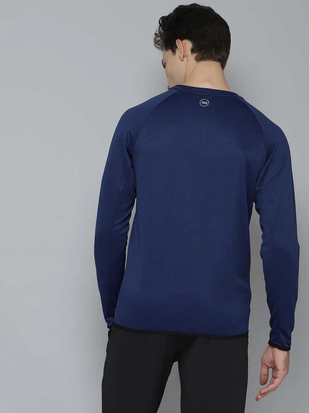 Alcis Men Solid Navy Blue Sweatshirts