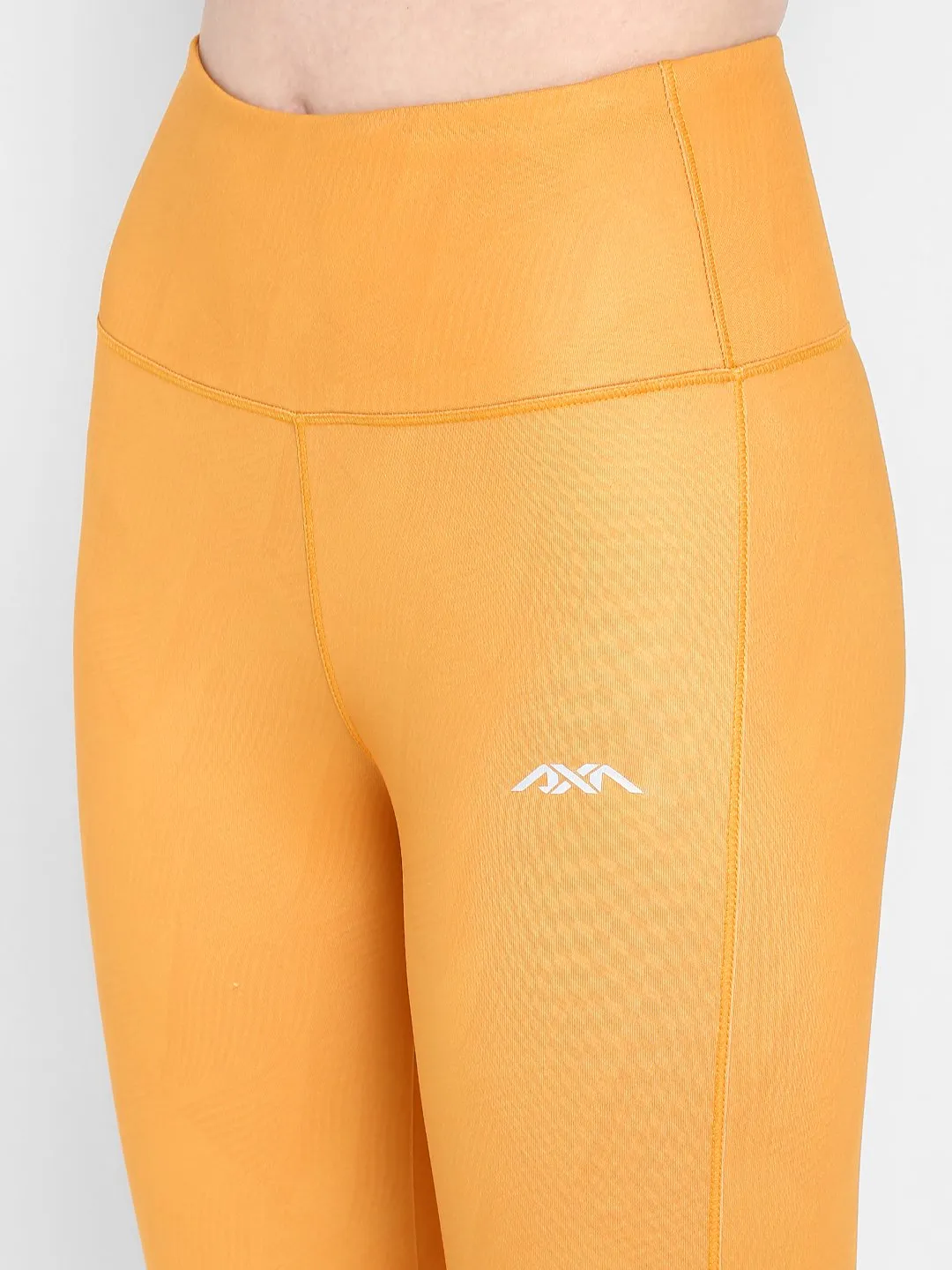 Alcis Women Yellow Solid Tights