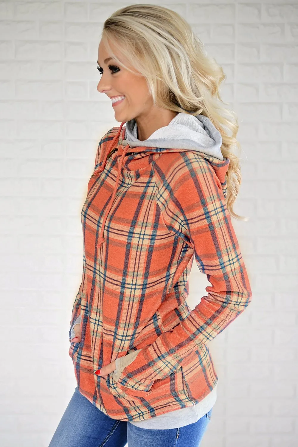 Ampersand Ave. Double Hooded Sweatshirt ~ Colors of Fall