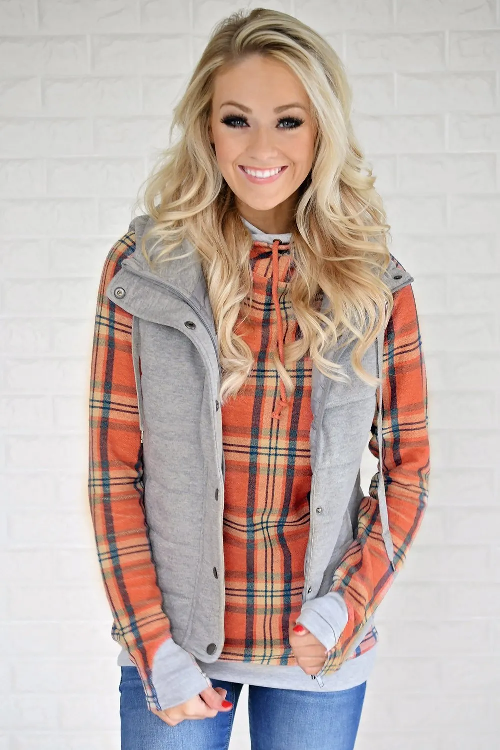 Ampersand Ave. Double Hooded Sweatshirt ~ Colors of Fall