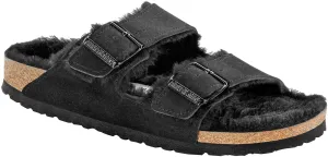 Arizona Shearling Black Suede