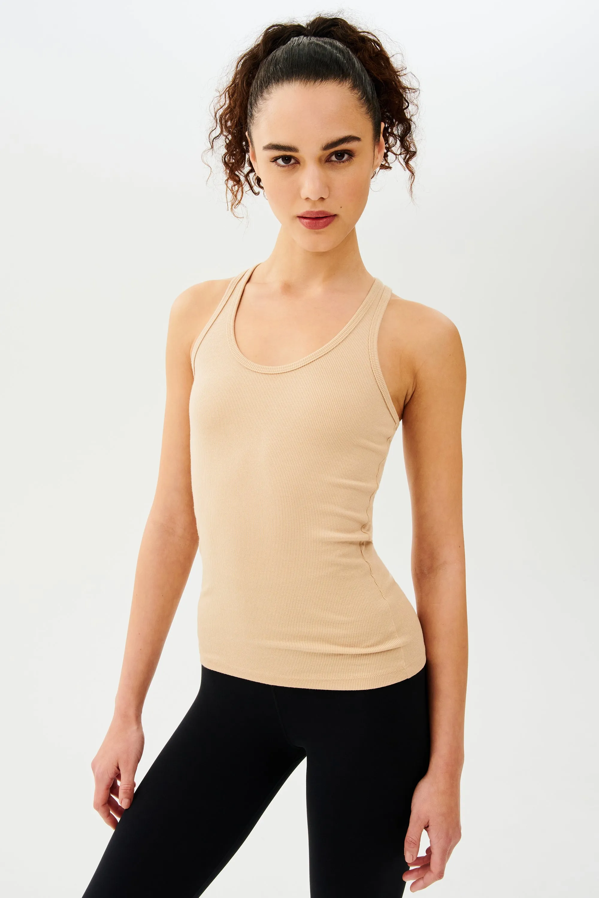 Ashby Rib Tank - Nude