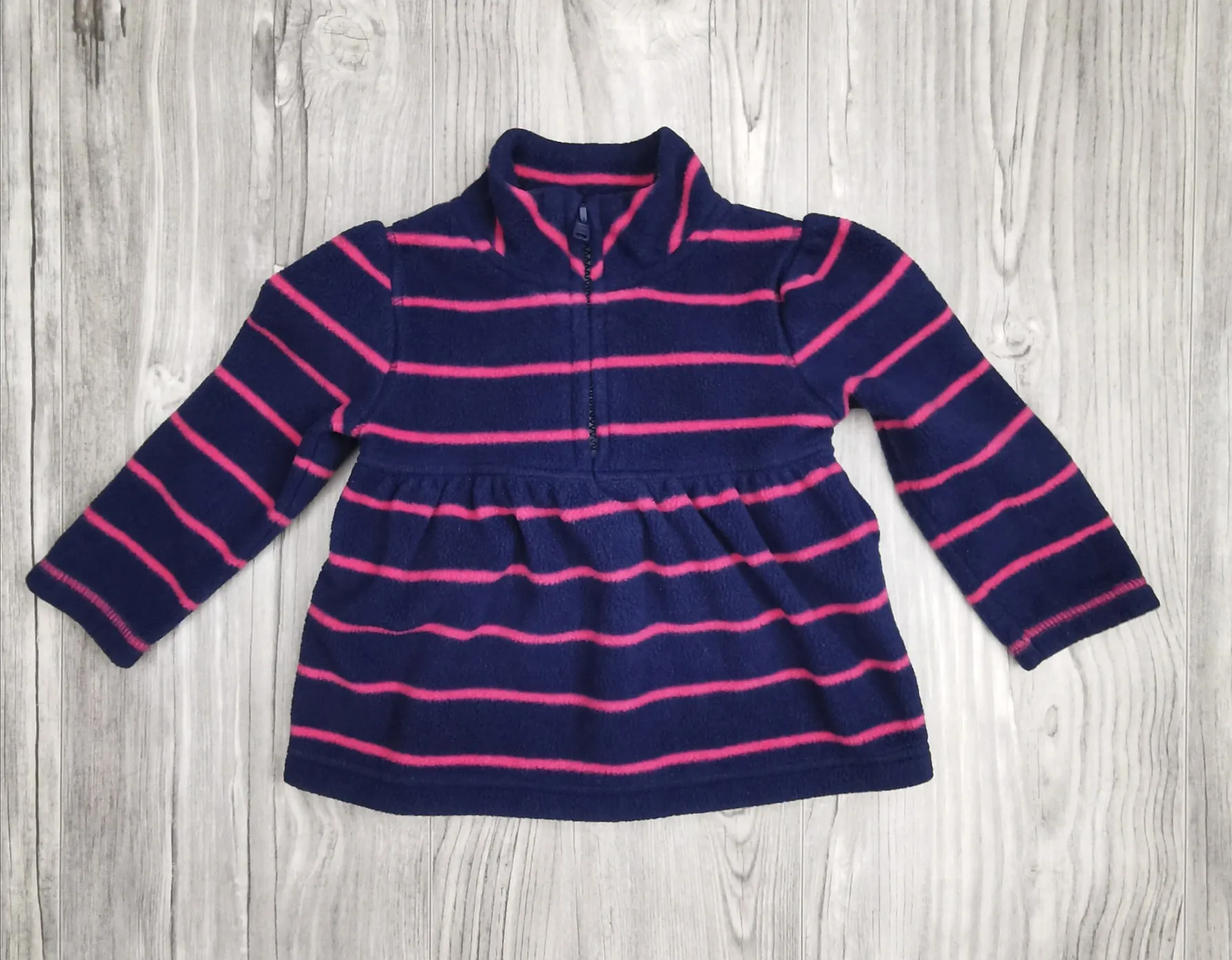 BABY GIRL SIZE 12/18 MONTHS - OLD NAVY, Soft Fleece Pullover EUC B31