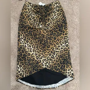 Barneys New York Leopard Print Skirt