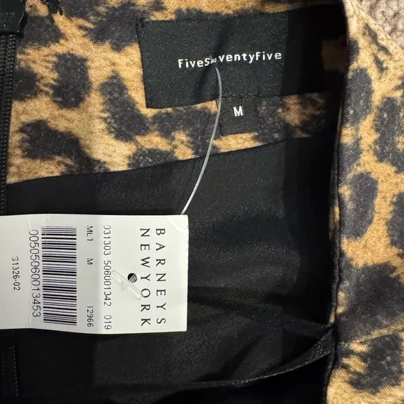 Barneys New York Leopard Print Skirt