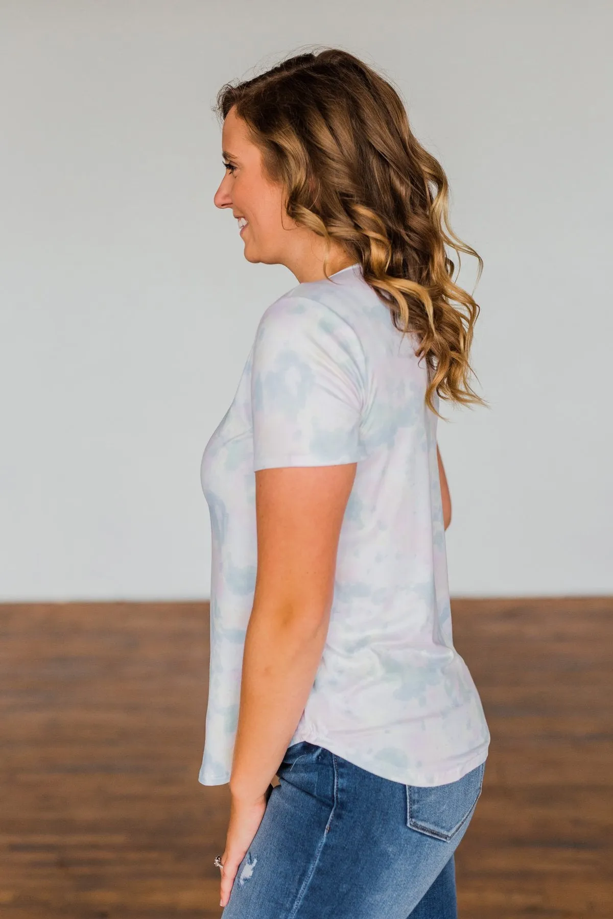 Believe In You Criss Cross Top- Off White, Pink, Yellow, Blue