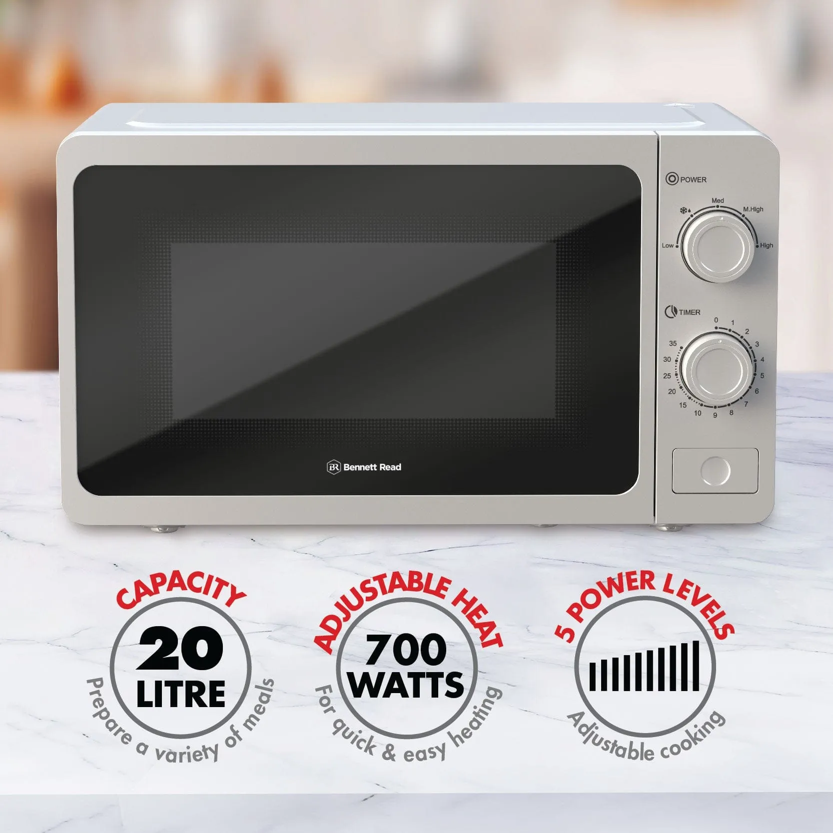 Bennett Read 20 L Microwave White KMW114