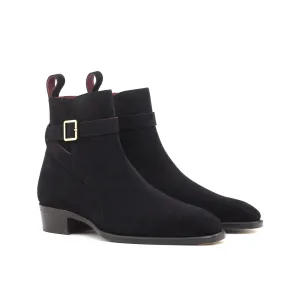 Black Suede Jodhpur Boots