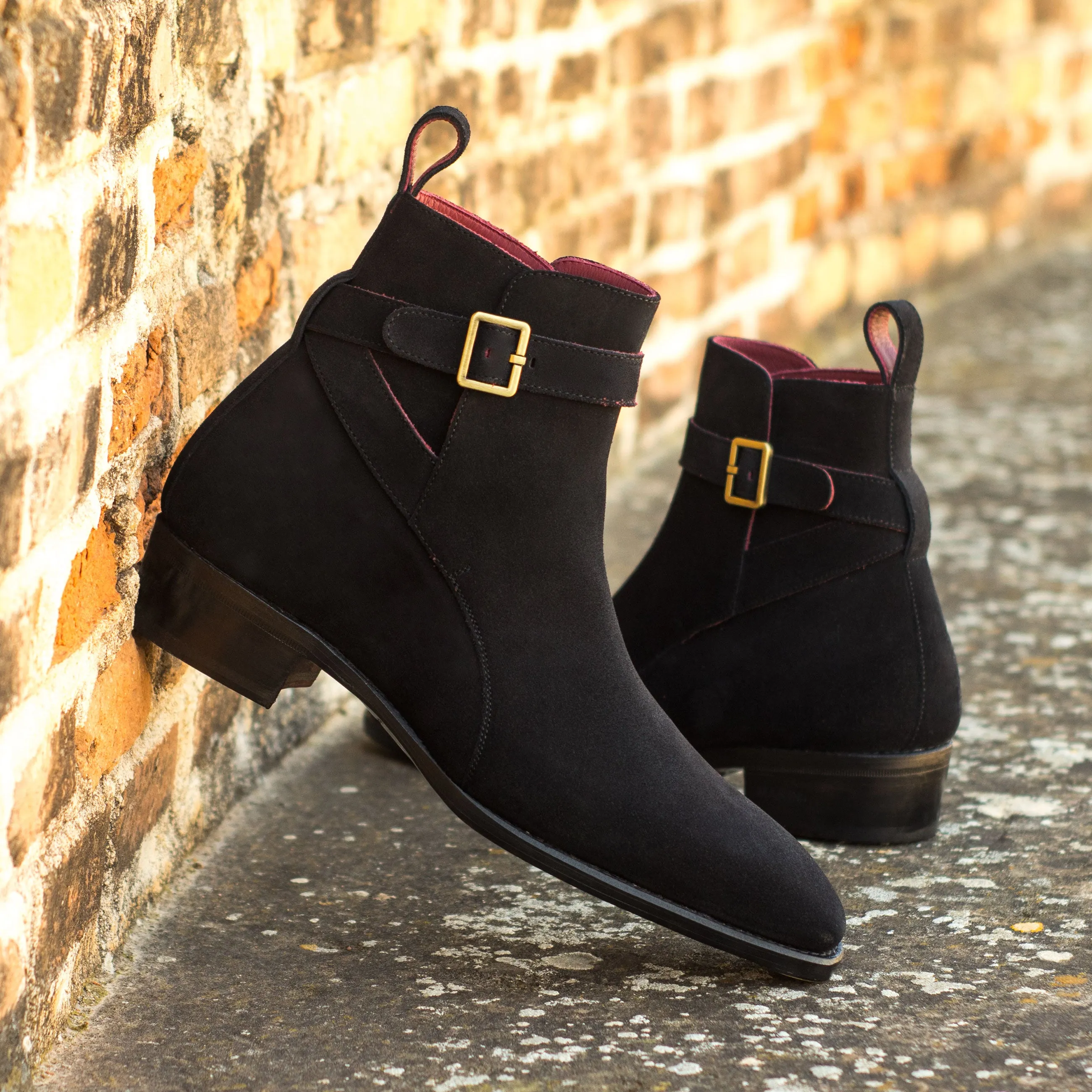 Black Suede Jodhpur Boots