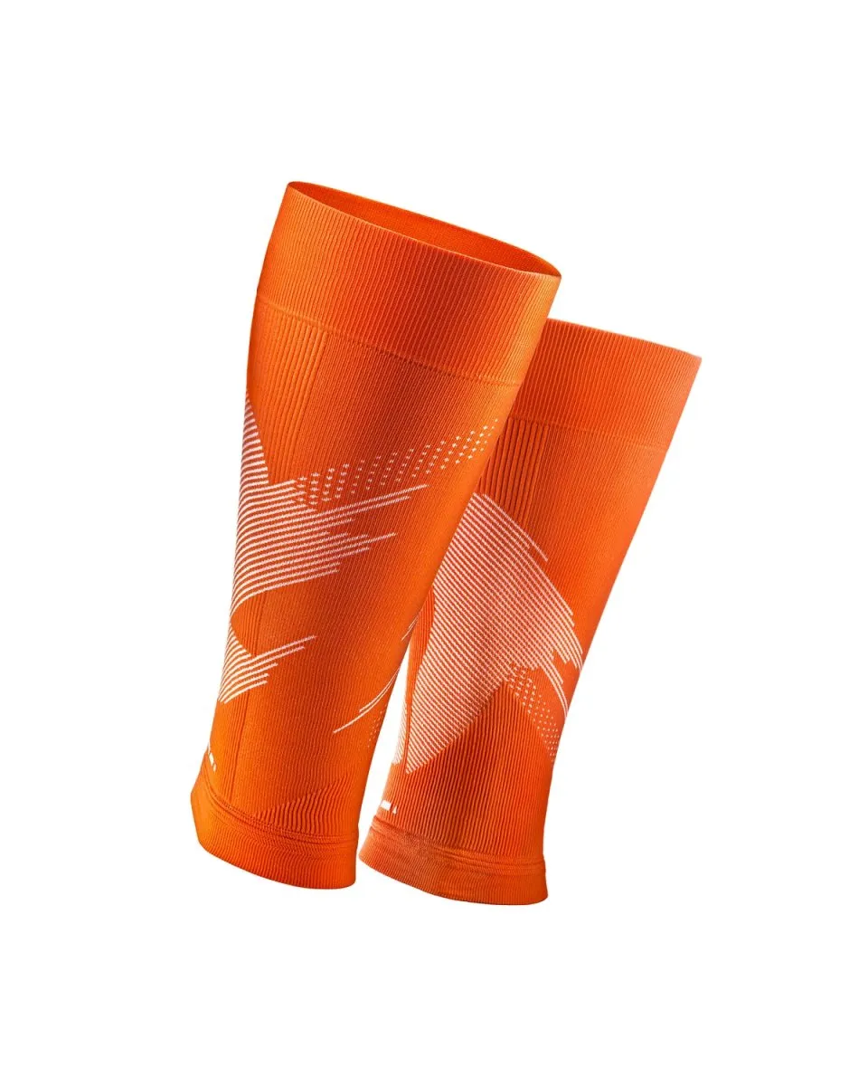 Blaze Compression Calf Sleeve - Orange/White