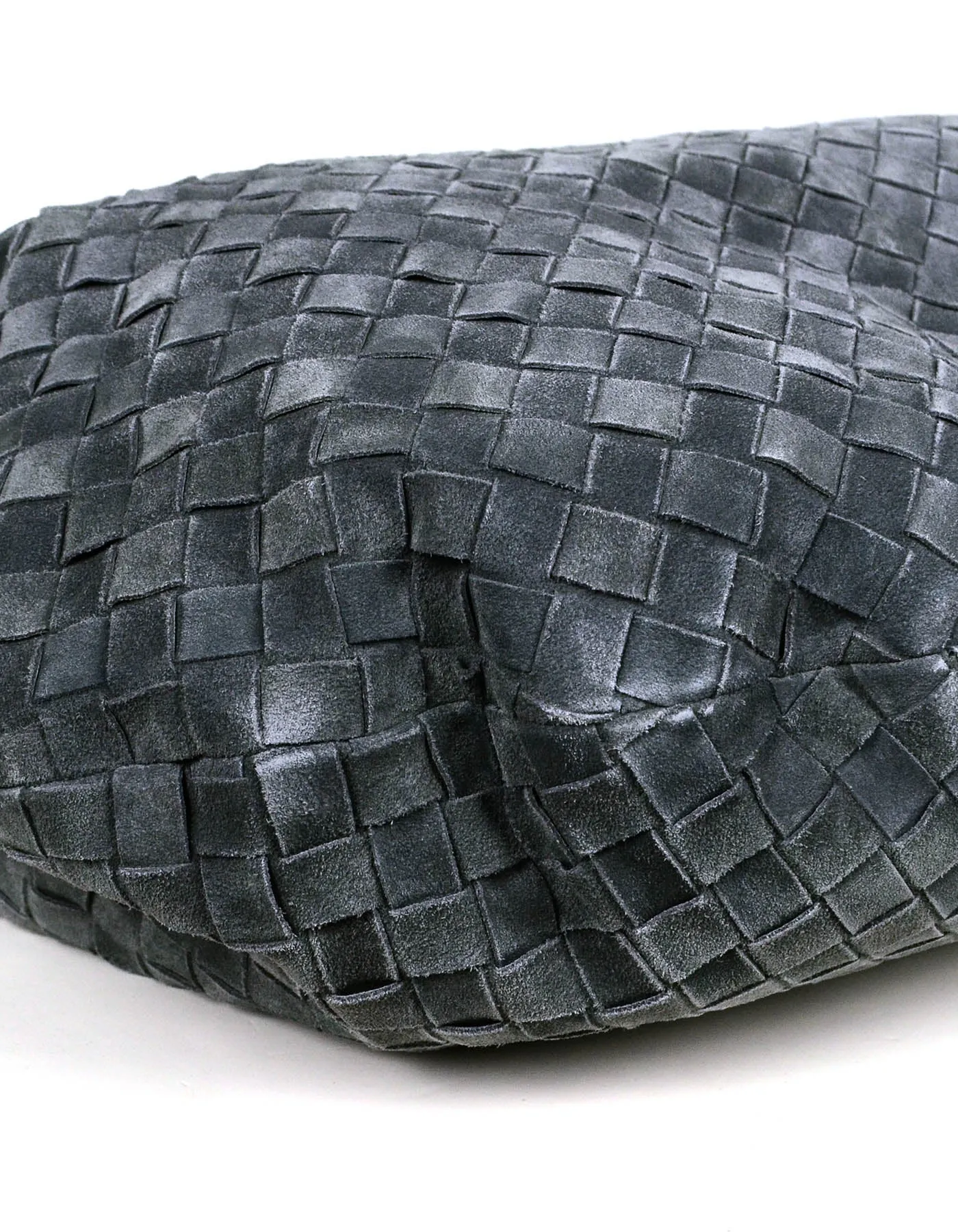 Bottega Veneta Grey Suede Medium Jodie Hobo Bag