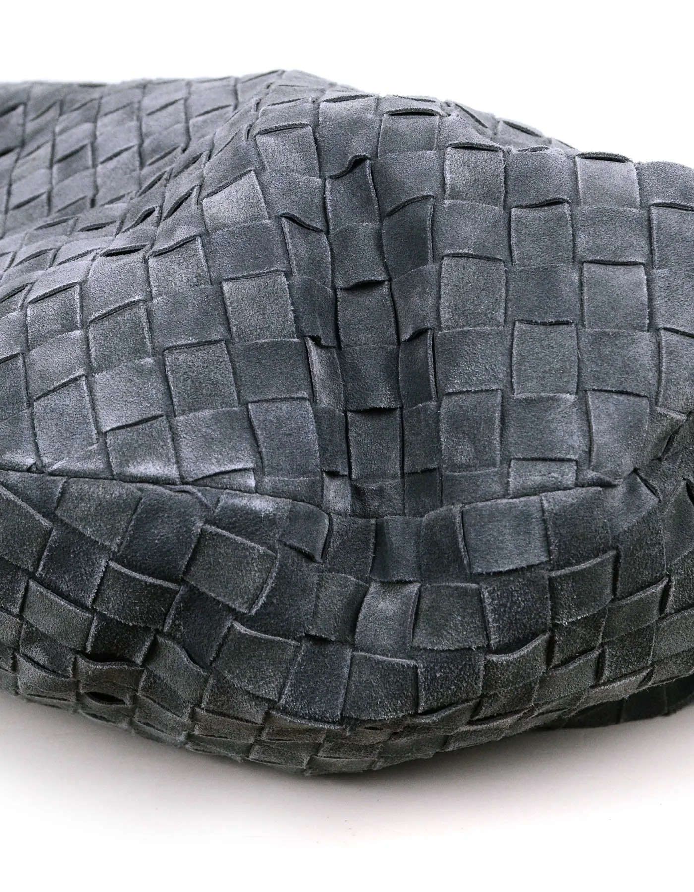 Bottega Veneta Grey Suede Medium Jodie Hobo Bag