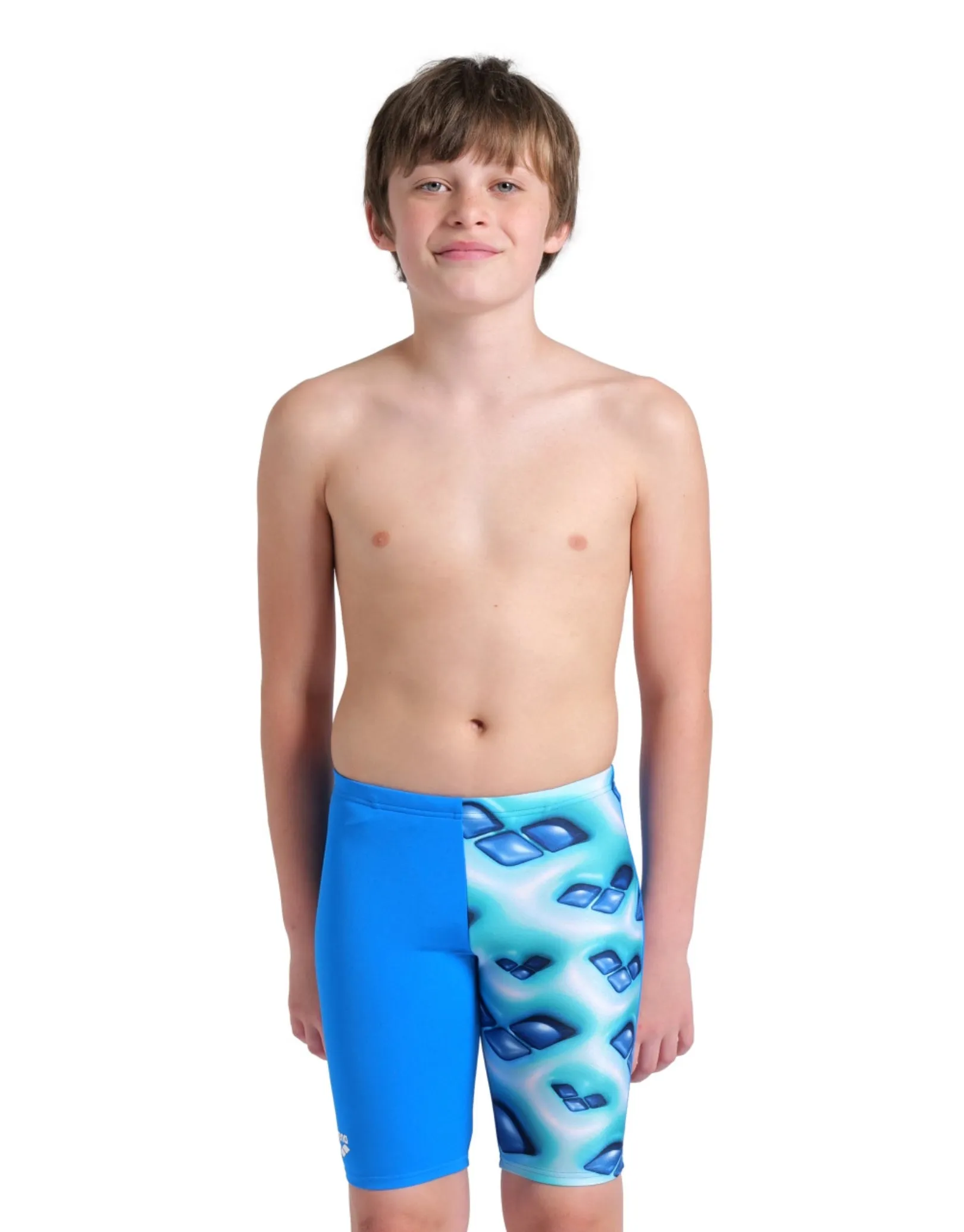 Boys Logo Graphic Swim Jammer - Blue River/Water
