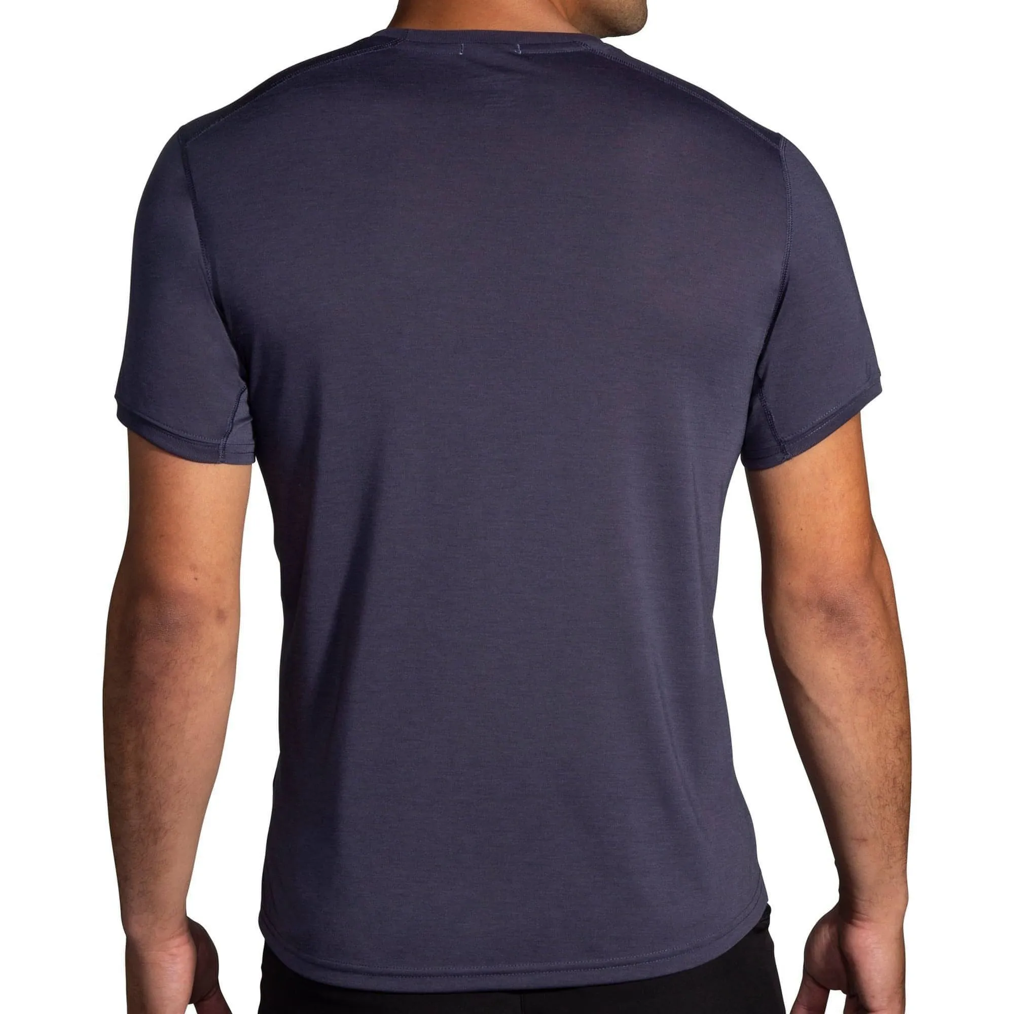 Brooks Distance Graphic Short Sleeve Mens Running Top - Grey