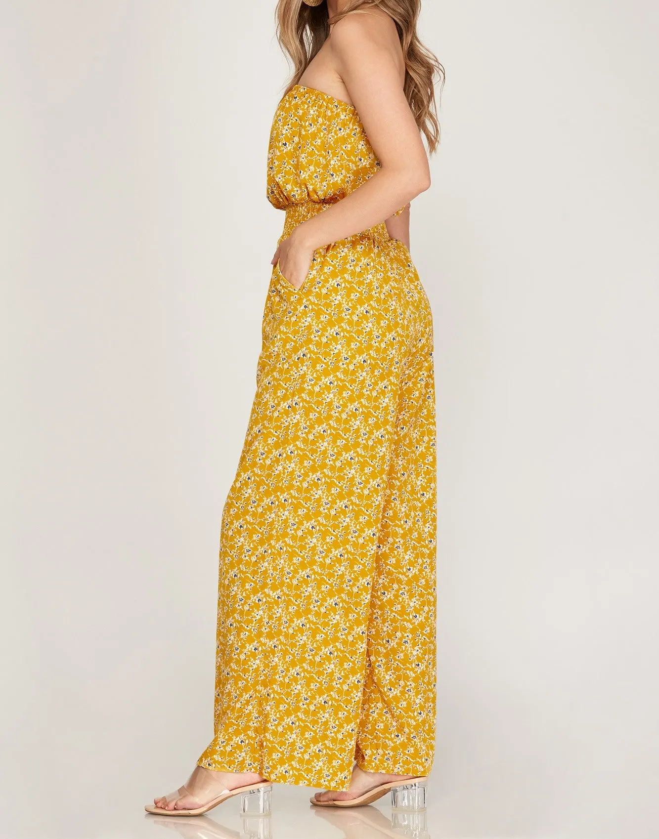 CAMILA JUMPSUIT - YELLOW
