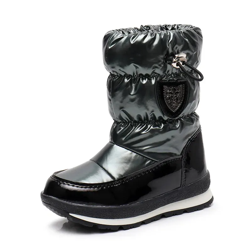 Children Snow Boots Winter Plus Velvet Warm Cotton Shoes Parent-child Boots Unisex Baby Wool Boots Kid Shoes