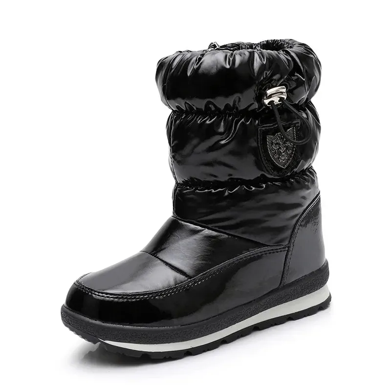 Children Snow Boots Winter Plus Velvet Warm Cotton Shoes Parent-child Boots Unisex Baby Wool Boots Kid Shoes
