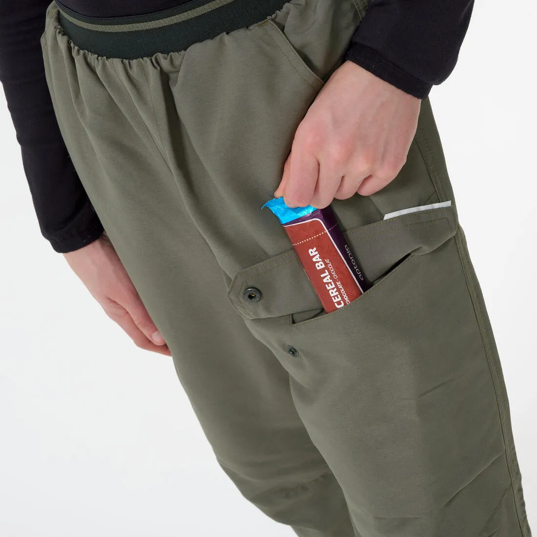 CHILDREN'S WARM WATER-REPELLENT HIKING TROUSERS - SH100 - AGE 7-15