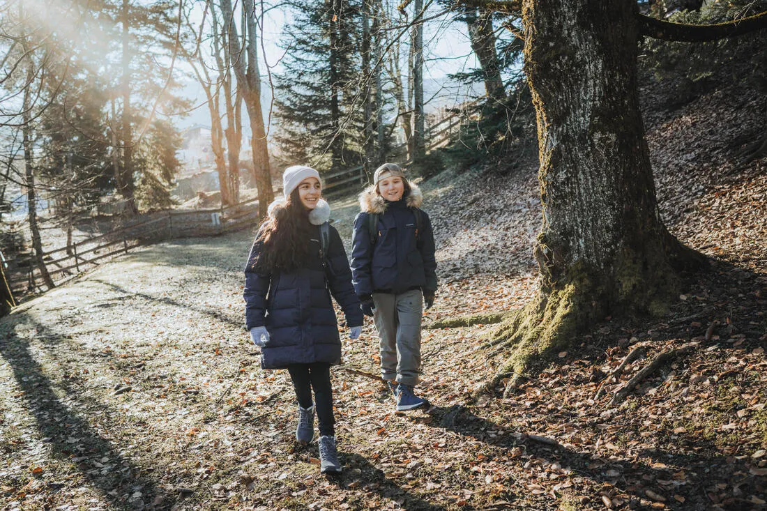 CHILDREN'S WARM WATER-REPELLENT HIKING TROUSERS - SH100 - AGE 7-15