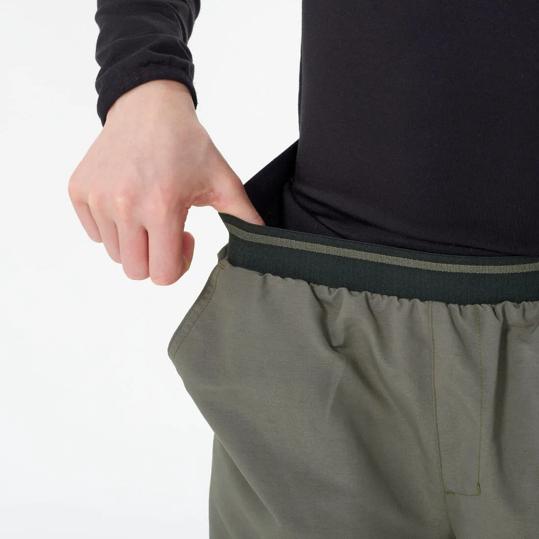 CHILDREN'S WARM WATER-REPELLENT HIKING TROUSERS - SH100 - AGE 7-15