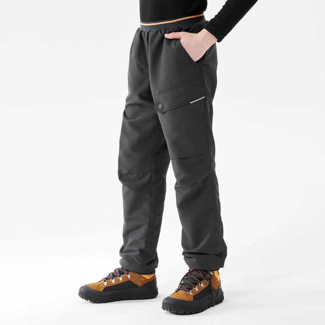 CHILDREN'S WARM WATER-REPELLENT HIKING TROUSERS - SH100 - AGE 7-15