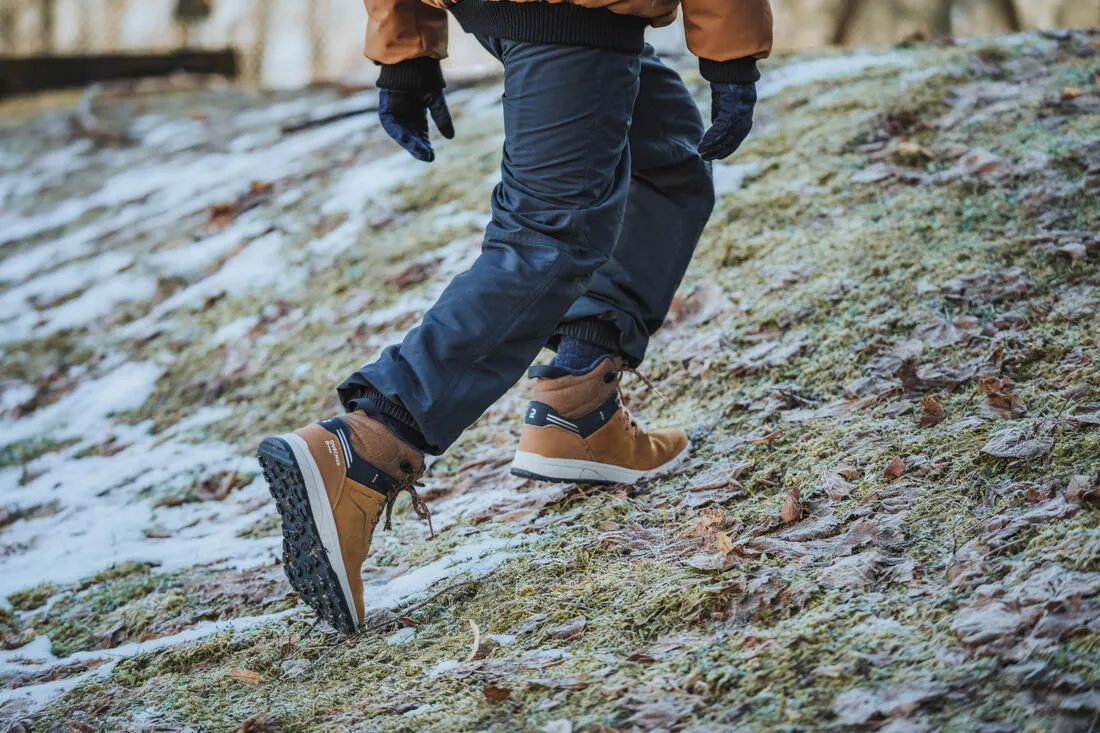 CHILDREN'S WARM WATER-REPELLENT HIKING TROUSERS - SH100 - AGE 7-15