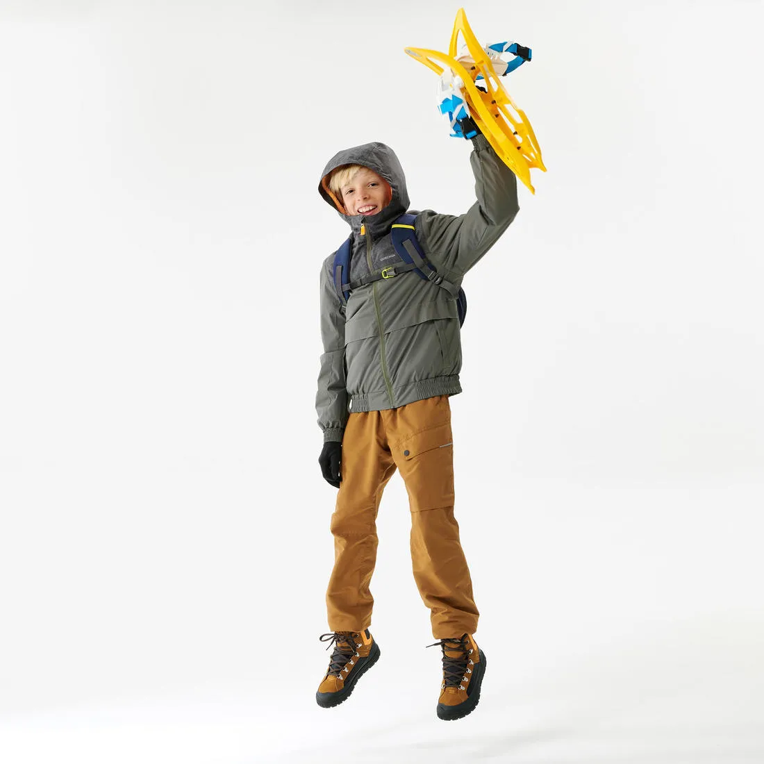 CHILDREN'S WARM WATER-REPELLENT HIKING TROUSERS - SH100 - AGE 7-15