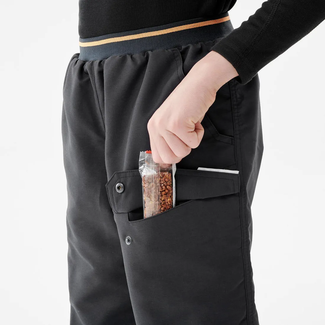 CHILDREN'S WARM WATER-REPELLENT HIKING TROUSERS - SH100 - AGE 7-15