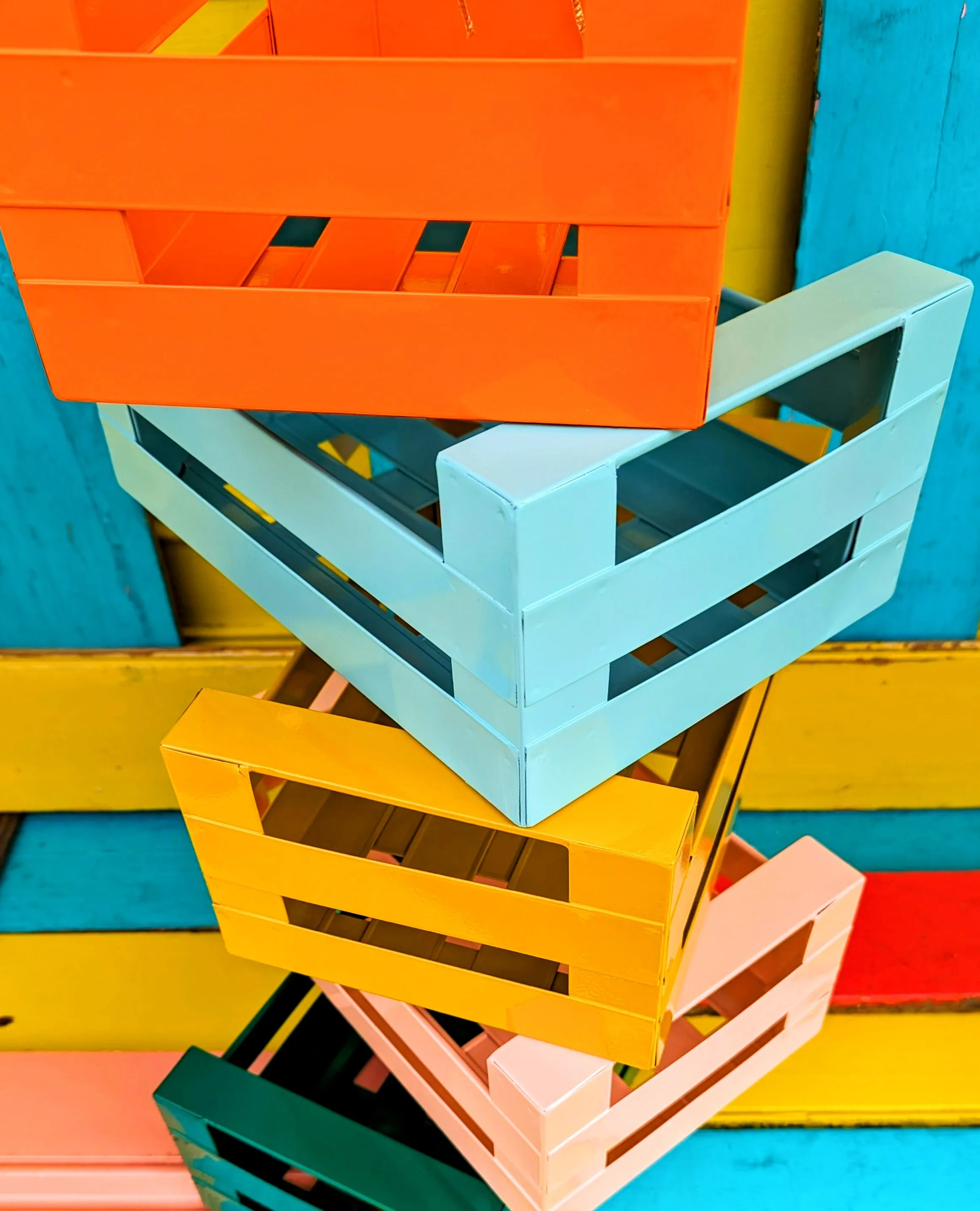Colour pop enamel crates