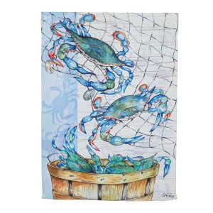 Crab Basket Garden Suede Flag,14s10265