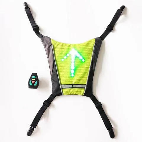 Cycling / Running / Walking Safety LED Lit Turn Signal Vest