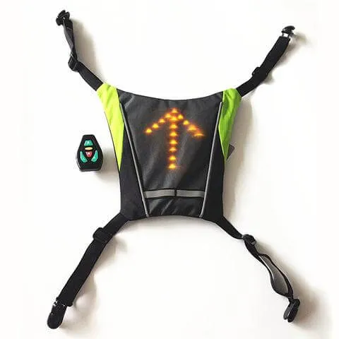 Cycling / Running / Walking Safety LED Lit Turn Signal Vest