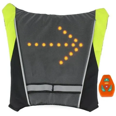 Cycling / Running / Walking Safety LED Lit Turn Signal Vest