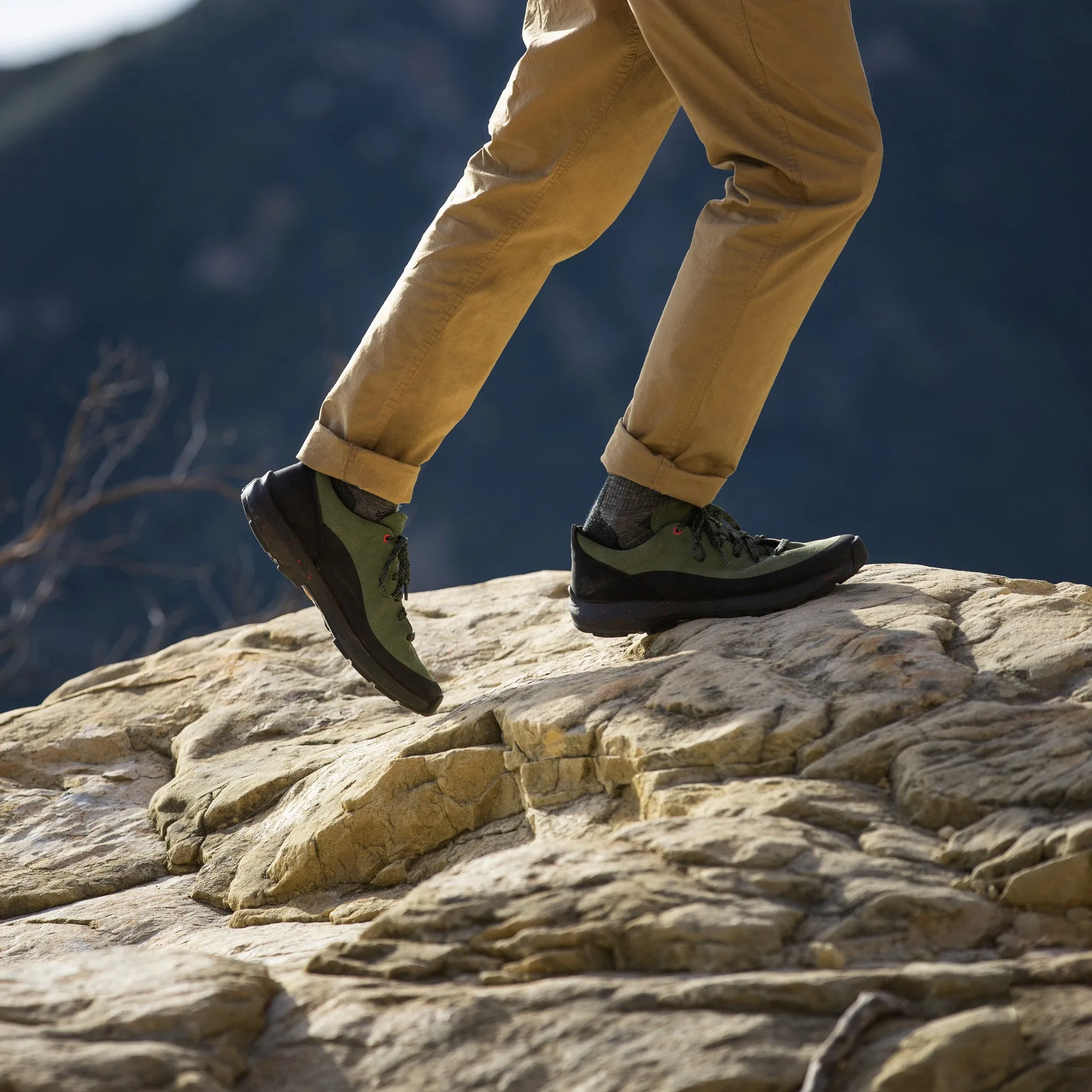 Danner Caprine Low Suede Hiking Shoe - Men's Lifestyle 3" - Deep Lichen 31329