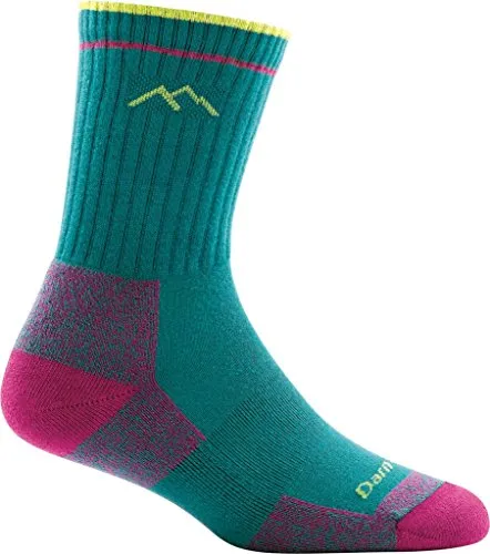 Darn Tough Womens 1929 Hiker Coolmax Micro Crew Midweight with Cushion Merino Wool Socks