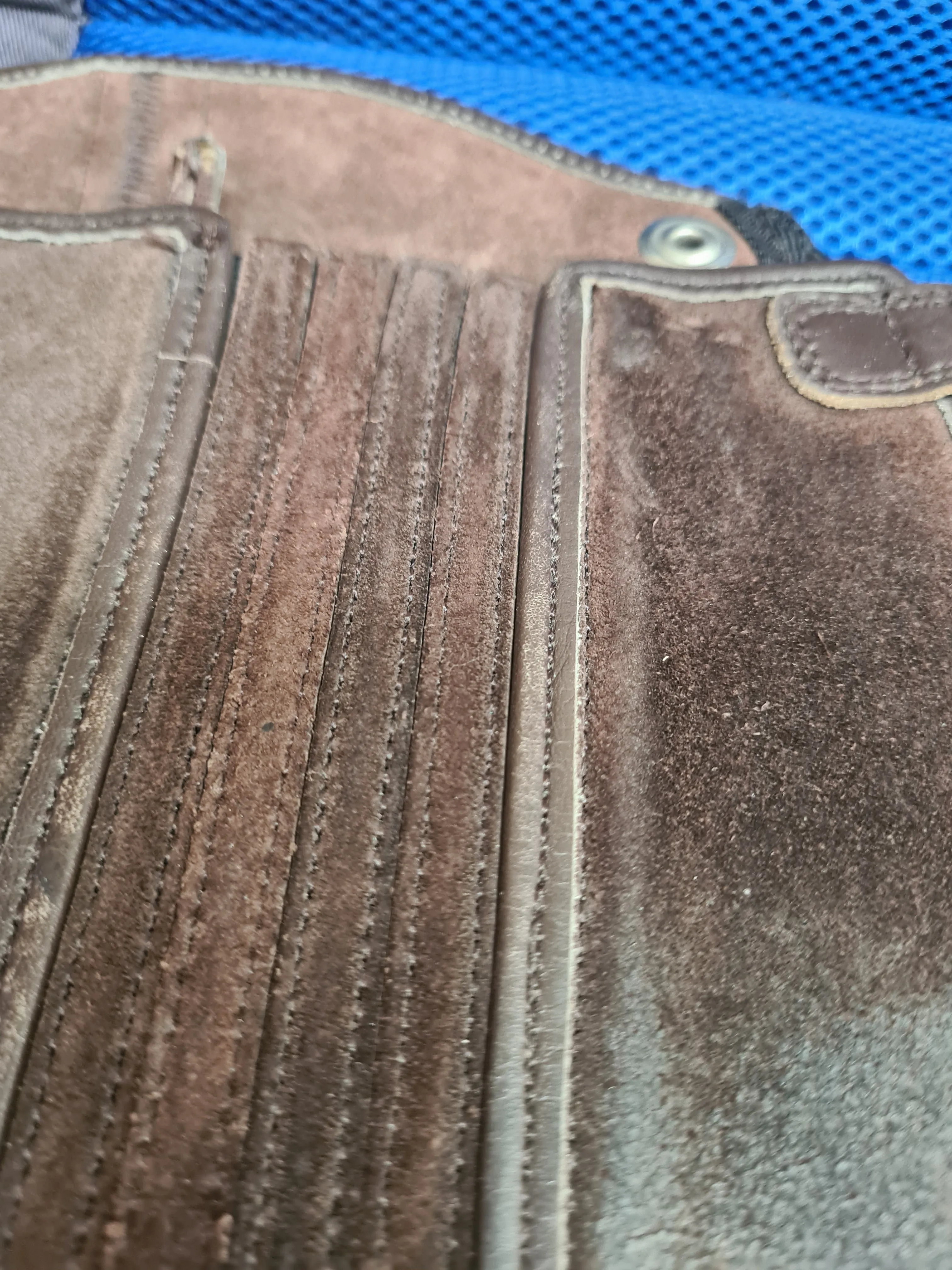 E Q vvs leather chaps brown ✅️