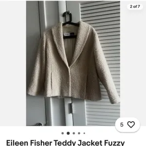 Eileen Fisher Cream Teddy Jacket