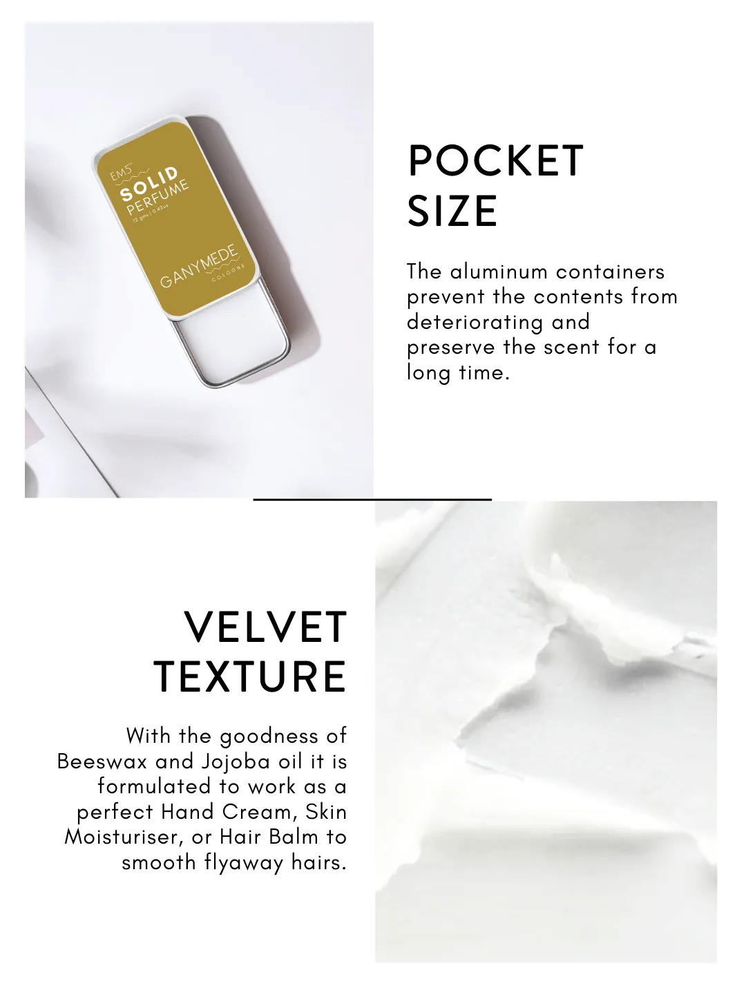 EM5™ UNISEX Set of 4 Solid Perfumes for Men & Women | Strong and lasting fragrance | With the Goodness of Beeswax   Shea Butter
