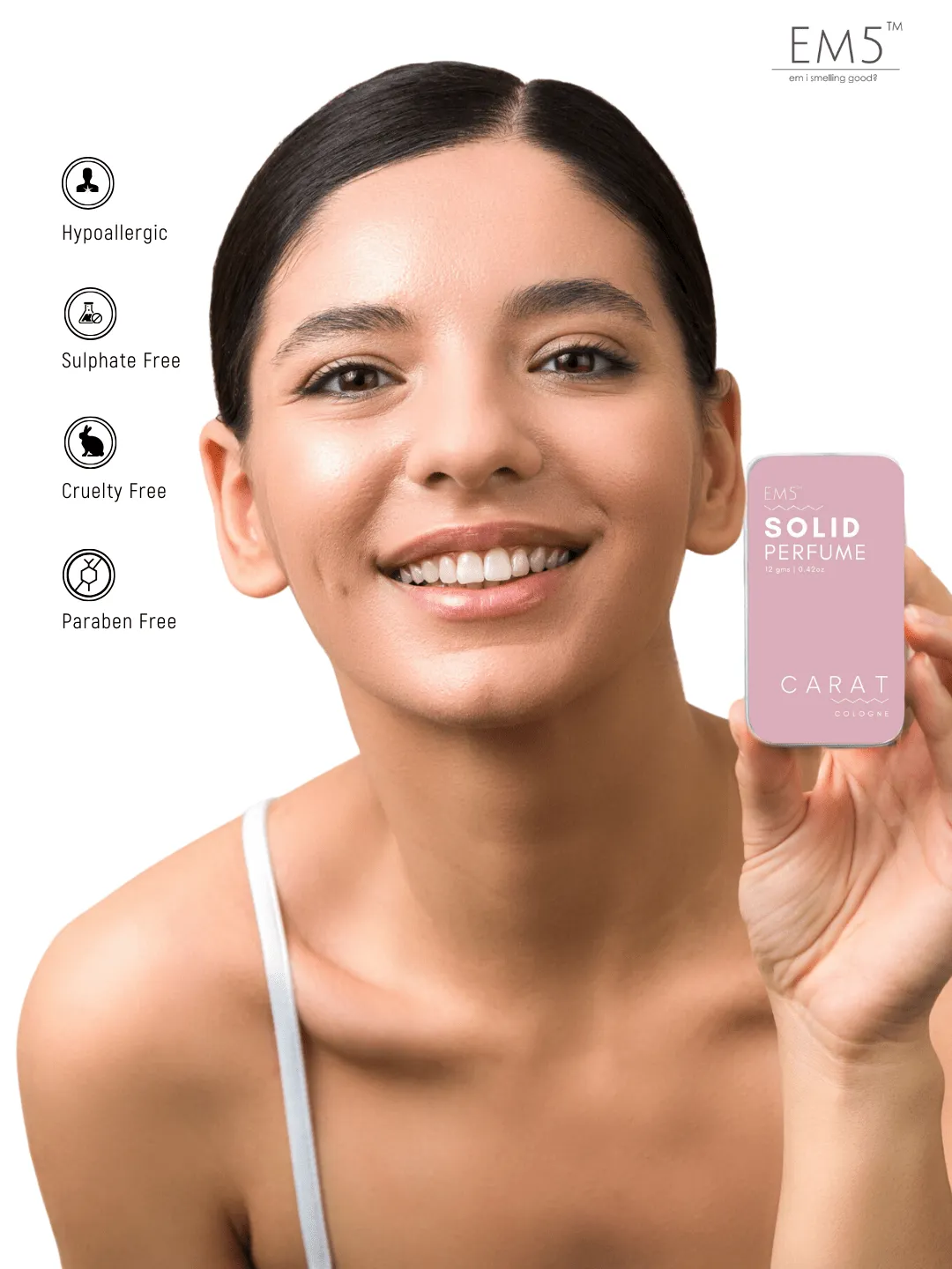 EM5™ UNISEX Set of 4 Solid Perfumes for Men & Women | Strong and lasting fragrance | With the Goodness of Beeswax   Shea Butter