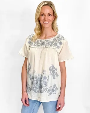 Emery Embroidered Top