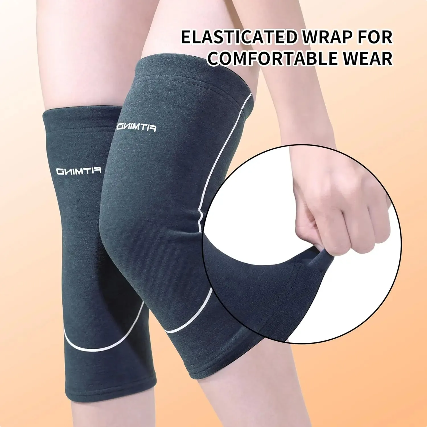 FITMIND Knee Warmer, Elastic Wool Knee Sleeve