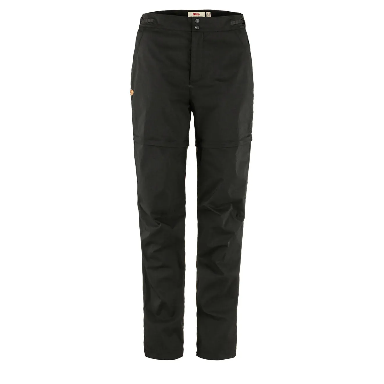 Fjallraven Womens Abisko Hike Zip-Off Trousers Reg Leg Black