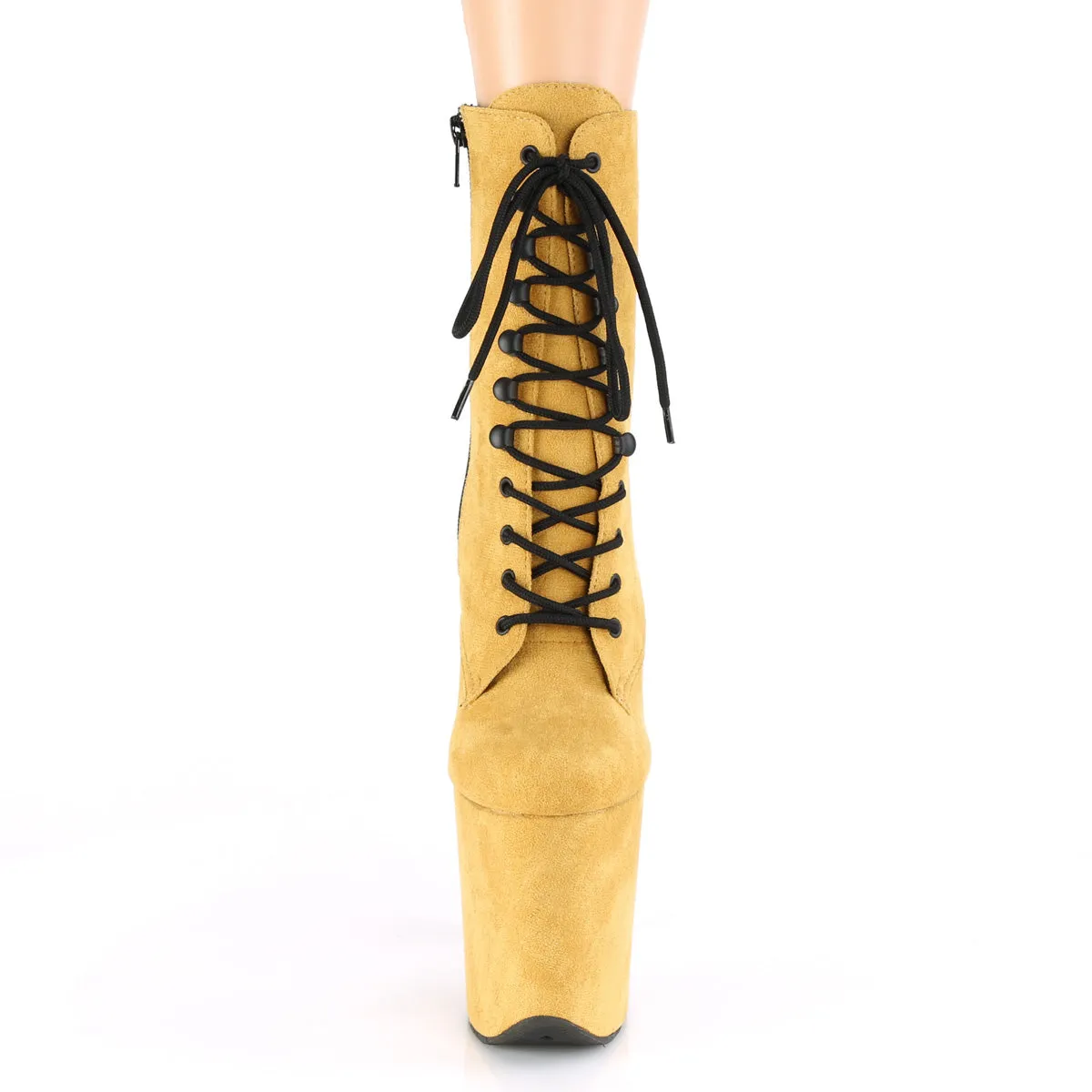 FLAMINGO-1020FS  Mustard Faux Suede/Mustard Faux Suede