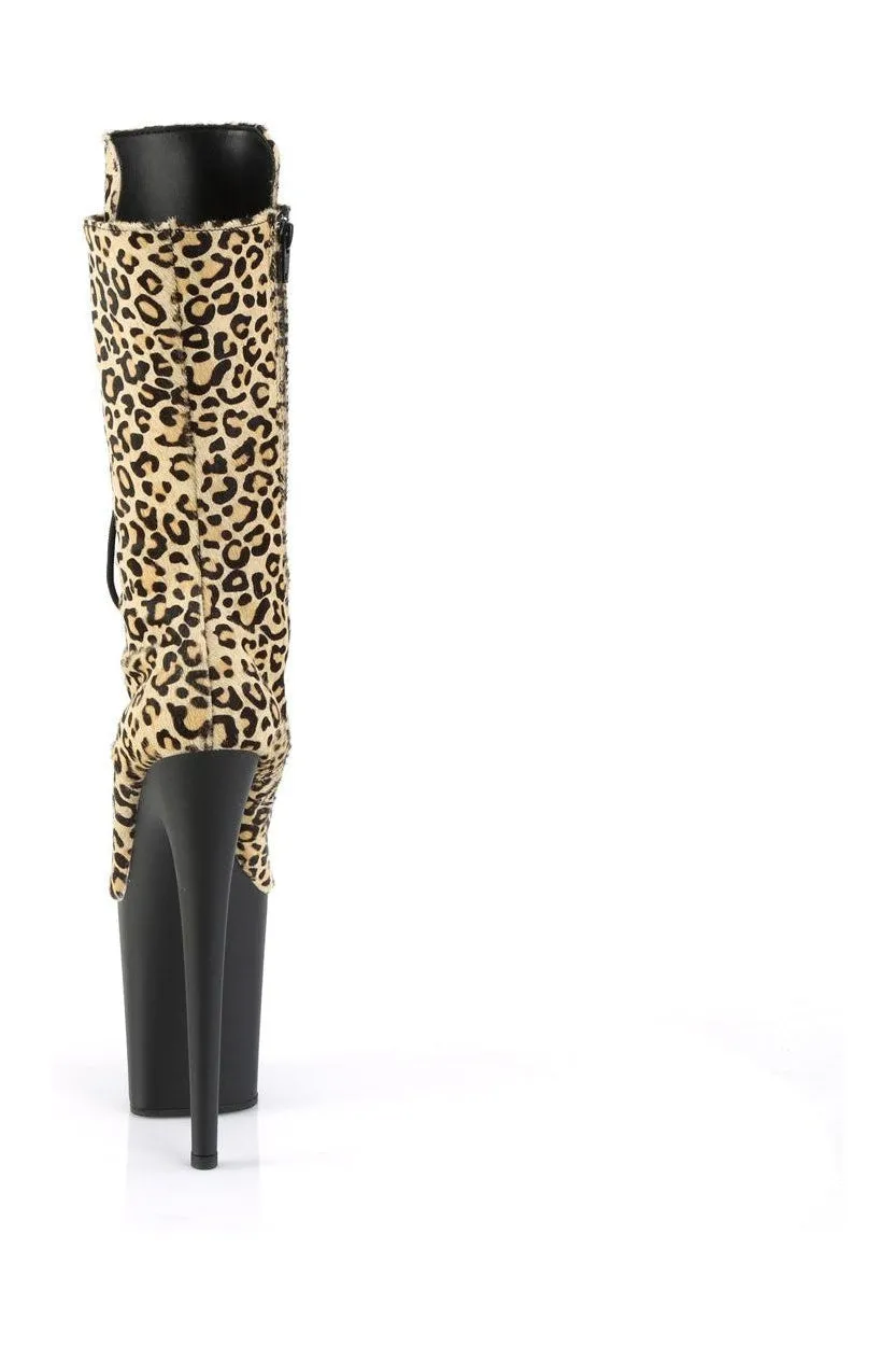 FLAMINGO-1050LP Ankle Boot | Animal Faux Suede