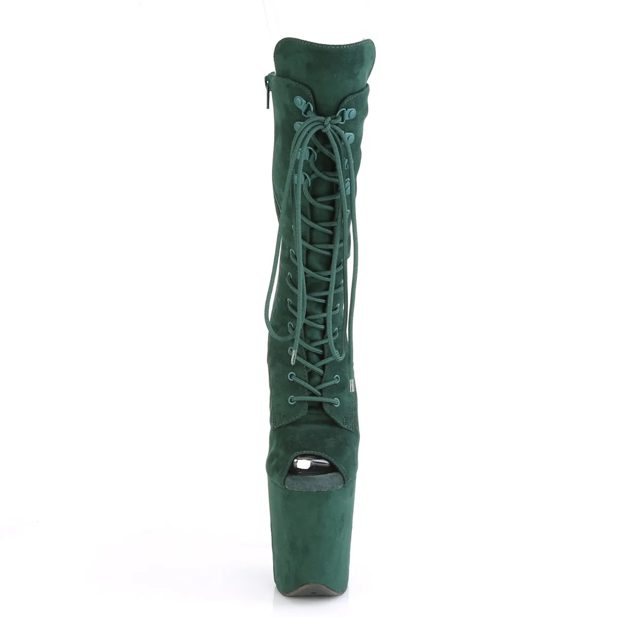 FLAMINGO-1051FS  Emerald Green Faux Suede/Emerald Green Faux Suede
