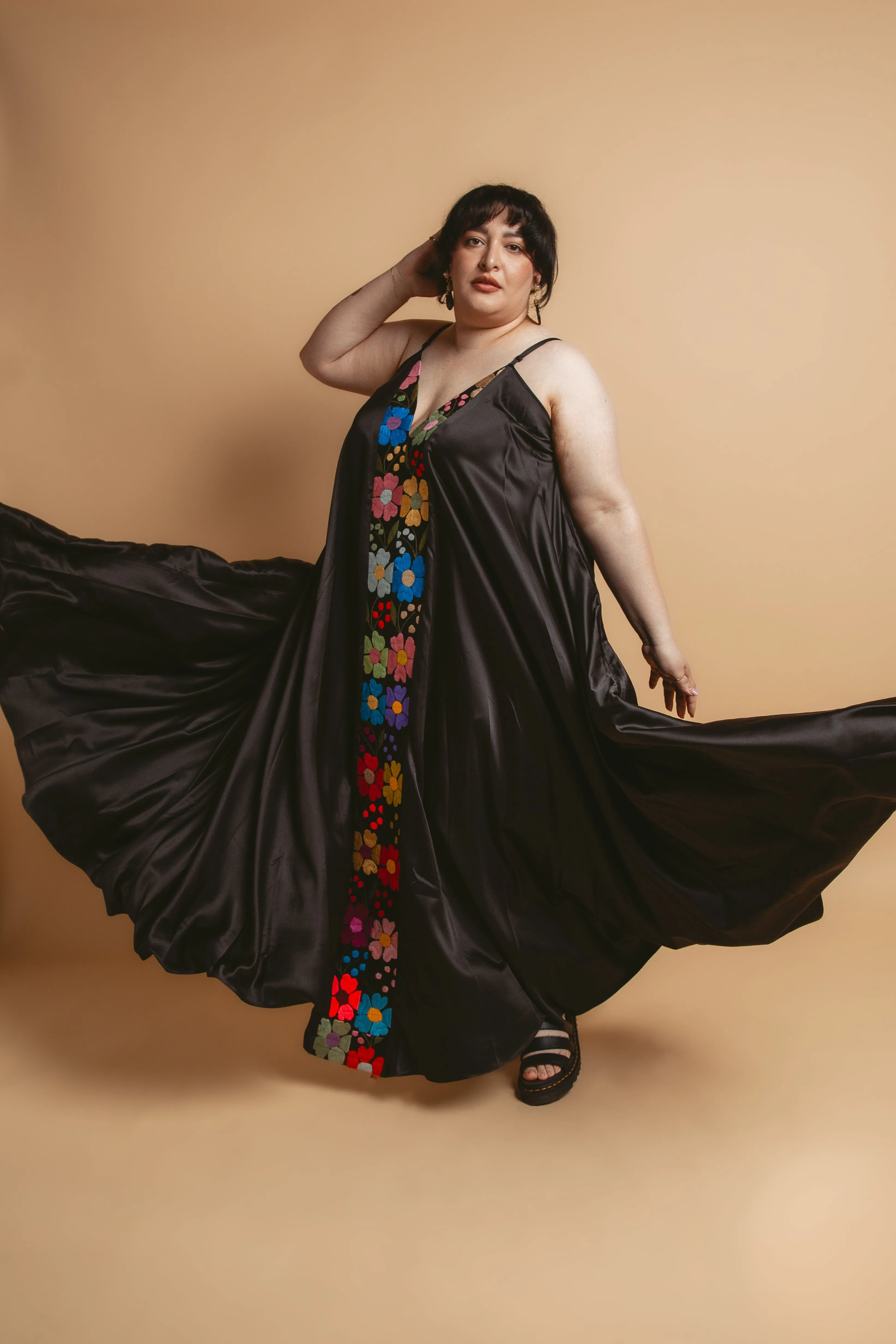 Floral Silk Dress